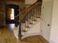 Forged Iron Railing for Curved Stair