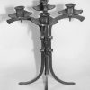 Hand forged wrought iron candelabra - Rising Sun Forge