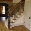 Forged Iron Railing for Curved Stair